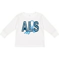 thumbnail image 3 of Inktastic ALS Awareness ribbon Boys or Girls Long Sleeve Toddler T-Shirt, 3 of 5
