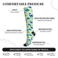 thumbnail image 3 of Bixox Cute Dinosaur Blue Green Print Compression Socks,Compression Socks Women & Men Circulation for Medical,Running,Athletic, 3 of 7