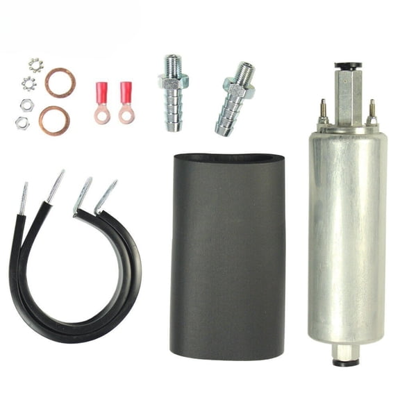 YIUIY High Flow Pressure Fuel Pump GSL392 External Inline 255LPH 3/8 Fitting Mount Kit