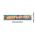 thumbnail image 2 of Comic Style Happy Birthday Banner with Toy Guns and Target Elements Background Backdrop Decor Party Supplies Birthday Decoration Photography Props Birthday Party Decorations, 2 of 7