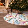 thumbnail image 5 of Balery Abstract Marble Texture Printed Christmas Tree Skirt , Merry Christmas Party Christmas Tree Decoration,Adjustable Tree Skirt-48", 5 of 6