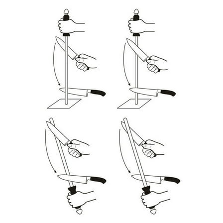 KALLORY 1Pack Cylindrical Sharpening Stone 12 Inch For Professional Chefs And Home Users
