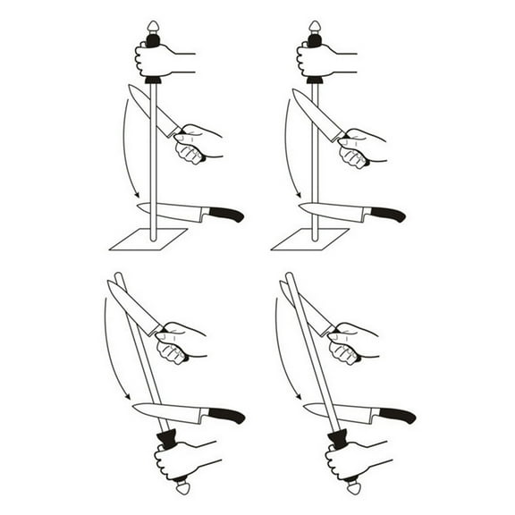 KALLORY 1Pack Cylindrical Sharpening Stone 12 Inch For Professional Chefs And Home Users