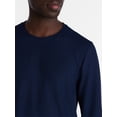 thumbnail image 4 of George Men's Waffle Knit Sleep Tee with Long Sleeves, Sizes XS-3XL, 4 of 5