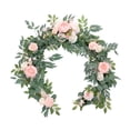 thumbnail image 3 of Guirnalda de flores artificiales, rosa falsa, 1,8 m de largo, centro de mesa, guirnalda floral Estilo C, 3 of 9