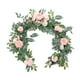 thumbnail image 3 of Guirnalda de flores artificiales, rosa falsa, 1,8 m de largo, centro de mesa, guirnalda floral Estilo C, 3 of 9
