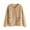 Yellow Coat for Women, variant on jtjvou Women Fuzzy Fleece Jacket Pajama Tops V-Neck Button Down Sleepwear Long Sleeve Plush Warm Winter Coat with Pockets Beige M