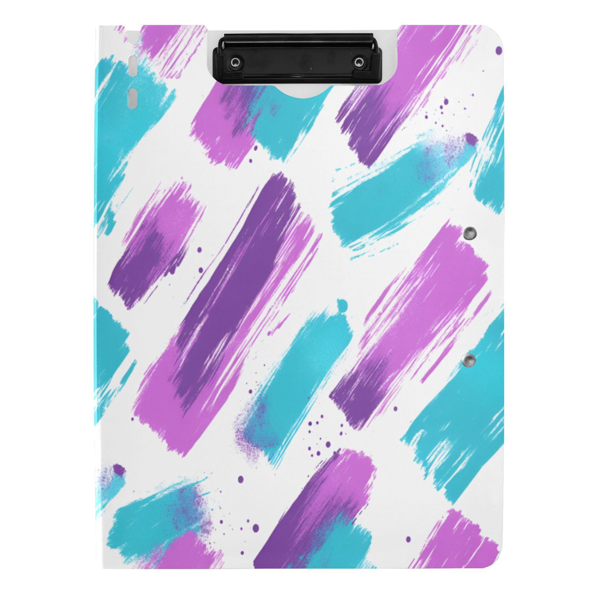 FORMRS A4 Clipboard Folder with Pen Holder Horizontal Foldable School Office Binder, Purple Drawing