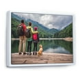 thumbnail image 2 of Designart "Adventurous Family Outing" Hiking Floater Framed Canvas Wall Art, 2 of 5