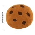 thumbnail image 3 of Round Cookie Pillow, Plush Chocolate Chip Throw Pillow for Couch, Soft Food Themed Cushion for Living Room, Bedroom, and Dorm Decor, Floor & Car, 3 of 3