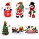 thumbnail image 5 of Advancent Luces de decoración de Navidad Adornos de ventana Luces de Navidad con ganchos de ventosa Fuente de alimentación de 3X AAA para Kits de decoración para fiestas No.05 Advancent HA008366-05, 5 of 6