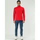 thumbnail image 3 of CamisePaHombres De Mangas Largas Cuello De Cisne Ajuste Delgado Casual Rojo 48, 3 of 7