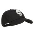 thumbnail image 5 of Glow in the Dark Skull Halloween Unstructured Cap - Black OSFM, 5 of 5