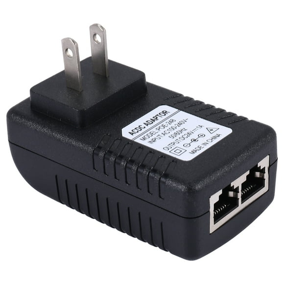 Adaptateur d'Injecteur POE Ethernet pour Téléphone IP Passerelle Caméra IP (24V/1A Prise US)
