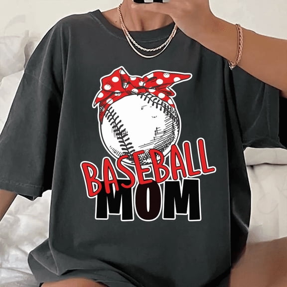 Retro Bandana Baseball Mom Graphic Tee