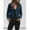 Blue, variant on Relanfenk Winter Fall Womens Jacket Coats Retro Rivet Zipper Up Outwear Casual Tops