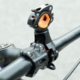 thumbnail image 3 of 360 Rotation Bicycle Mount Road Bike Headlight Flash Light Bracket Cycling Light Holder 22-30mm Black Orange, 3 of 9