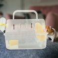 thumbnail image 4 of Hamster Transparent Cage Portable Pet Mouse Case Hamster Nursery Container, 4 of 8