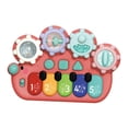 thumbnail image 3 of Teclado de Piano educativo para bebé Hugo instrumento Musical de juguete para bebé 3 modos de dibujos animados música iluminada juguetes para bebés de rojo, 3 of 10