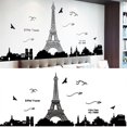 thumbnail image 2 of Yeetfub Bathroom Backsplash Tile Clearance decorative kitchen E^iffel bedroom Paris view Black Wall vinyl of rooms Color for sticker Tower adhesive Home Decor, 2 of 5