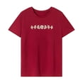thumbnail image 1 of Camiseta para mujer, camiseta básica de verano para viaje por la calle, regalo del día de San Valentín L, 1 of 7