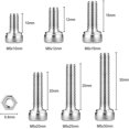 thumbnail image 2 of 60 tornillos de cabeza hueca M6, juego de pernos y tuercas de acero inoxidable 304, 6 mm x 10/12/16/20/25 / 30 mm Adepaton YQ-1433, 2 of 7