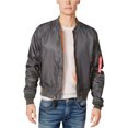 thumbnail image 1 of Chaqueta bomber Ring Of Fire para hombre gris grande, 1 of 1