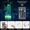 thumbnail image 5 of YSITIAN Spaceman Night Light for Kids, 3D Illusion Astronaut Lamp, USB Powered Table Nightlight, 16 Color Changing with Remote, Xmas Birthday Holiday Gifts Room Decor YT-7684, 5 of 7