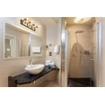 thumbnail image 2 of 4 Light Bath Vanity In Retro Style 33.25 Inches Wide By 7.75 Inches High-Matte Black/Brushed Nickel Finish Z-Lite 477-4V-Mb-Bn, 2 of 5