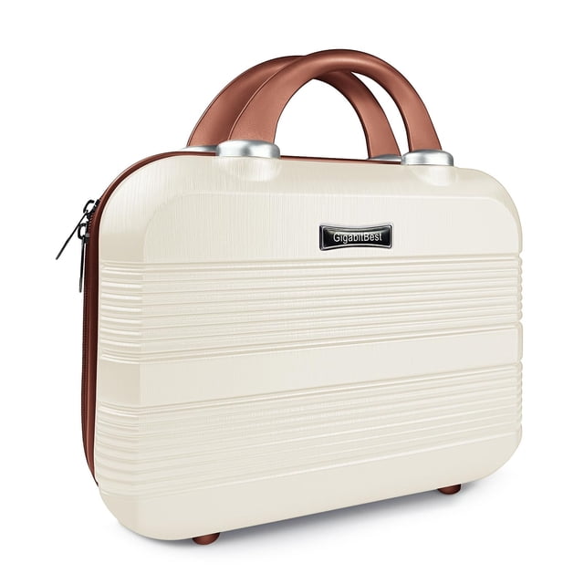 Estuche de viaje para maquillaje GigabitBest, carcasa rígida portátil, 34 x 15 x 26 cm