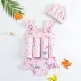 thumbnail image 2 of Traje de Baño de Flotación de las Niñas con Mangas para Aprender a Nadar, Traje de Baño Lindo de Cumpleaños para Niños Y Niñas, 2 of 9