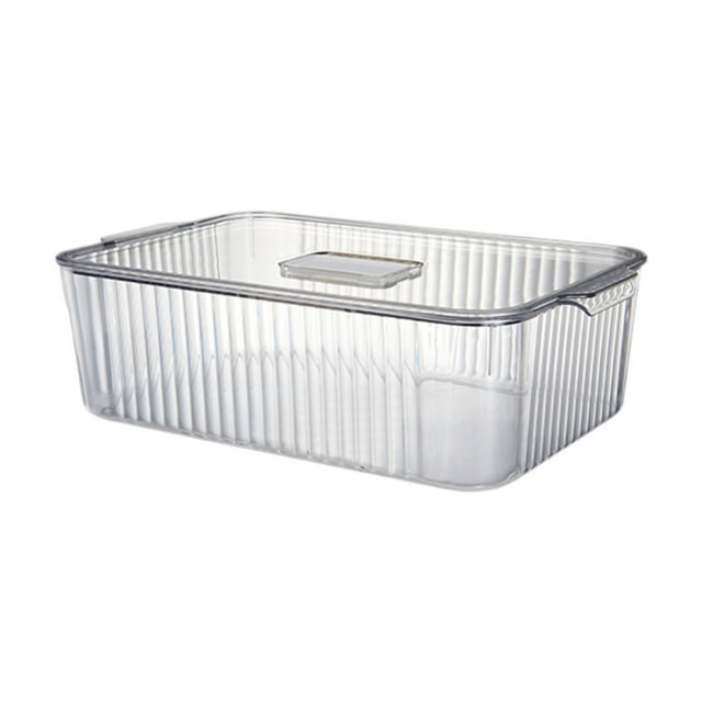 Organizador de almacenamiento versátil transparente con tapa Caja de almacenamiento para el hogar para 335x215x10cm