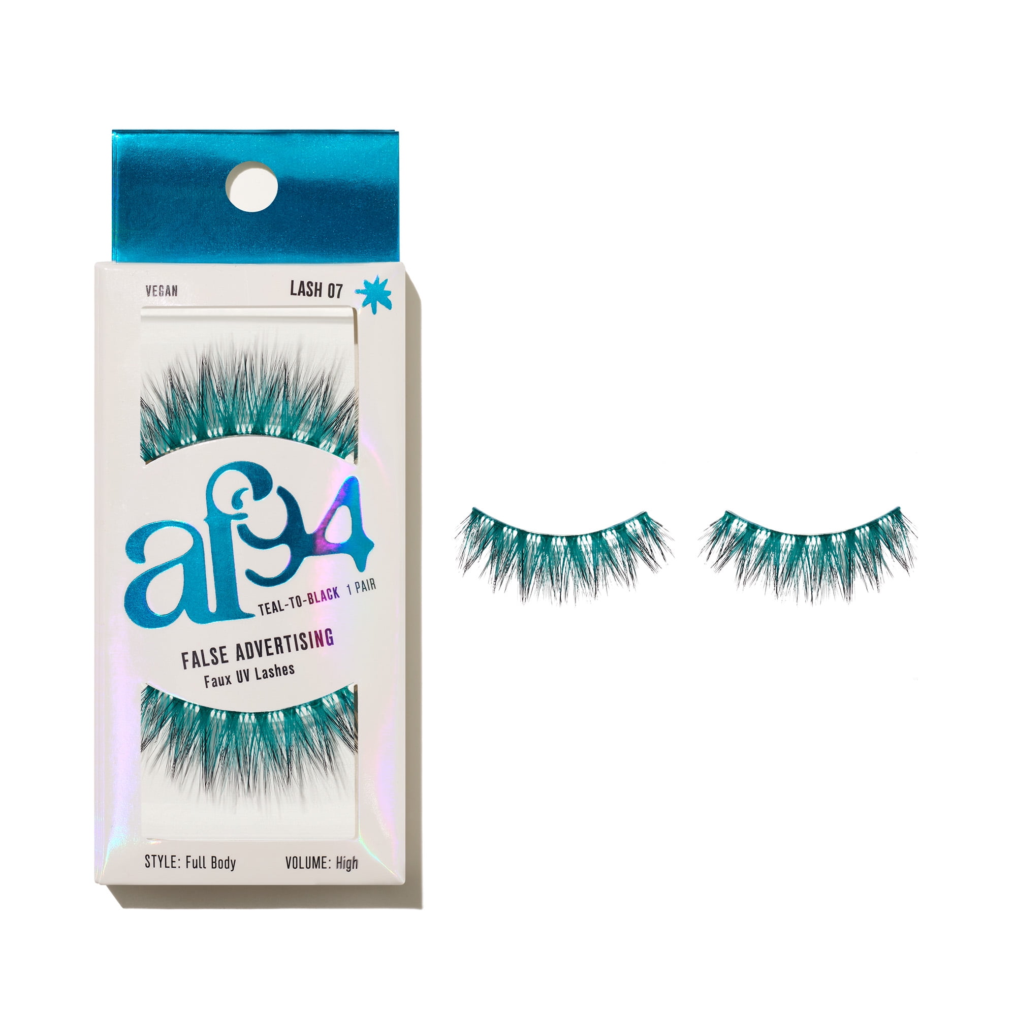False Advertising Teal UV Ombre Lash