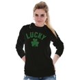 thumbnail image 4 of Saint Patrick's Day Lucky Shamrocks Long Sleeve TShirt Men Women Brisco Brands S, 4 of 6