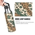 thumbnail image 2 of ALAZA Leopard Skin Pattern Water Bottle Insulated Flask Stainless Steel Straw Lid 20 oz, 2 of 6