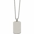 thumbnail image 3 of Stainless Steel Brushed & Polished Round Edge 2mm Dog Tag 24In Necklace (24 X 28.78) Made In China -Jewelry By Sweet Pea, 3 of 10
