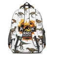 thumbnail image 3 of Dinosaur Names Chart Pattern Cute School Backpack Bag with Padded Back and Adjustable Shoulder Straps 16.9 X 12.6 X 5.9 Inches, 3 of 5