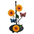 thumbnail image 1 of Soporte para toallas de papel de cocina con girasoles, soporte vertical para pañuelos, soporte de metal de pie Mariposa, 1 of 9