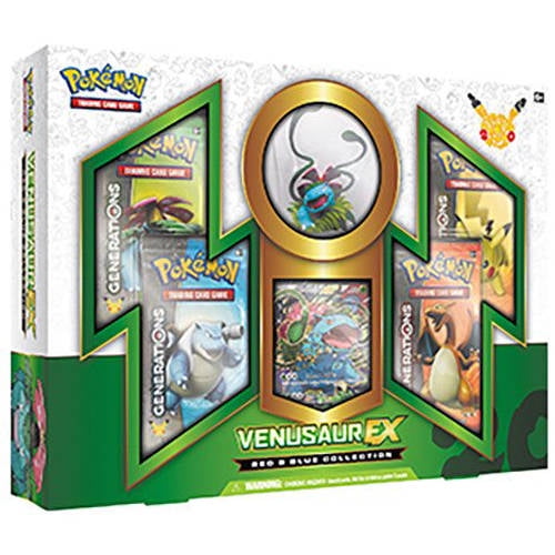Pokemon TCG Venusaur EX BOX 4 Booster Packs Oversize Promo Foil & On line Card 