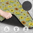 thumbnail image 3 of Lsque Tapis de Sol 4 Pcs Vert Sauge avec Imprimé Tournesols, Doublures en Caoutchouc Résistantes, Design Antidérapant, Protection Automobile Toutes Saisons, Véhicules, Voitures, Camions et SUV, 3 of 7