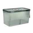 thumbnail image 1 of Contenedor Organizador de Refrigerador con Tapa de Temporizador de Organización Del Congedor Bandeja de Comida Transparente verde grande Soledad Contenedor de almacenamiento, 1 of 10
