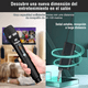 thumbnail image 2 of Micrófono Inalámbrico Profesional Karaoke Kit 2 pcs Universal, Color Negro, 2 of 5