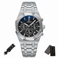 thumbnail image 1 of Men's Gold Quartz Chronograph Watch Stainless Steel Water Resistant CX0728RN, 1 of 10