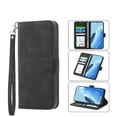 thumbnail image 4 of Funda Tipo Billetera para Xiaomi Redmi 15 4G Carcasa Abatible con Porta Tarjetas, Bolsillo para Efectivo, Soporte Ajustable, Cierre Magnético y Correa de Muñeca Negro, 4 of 6