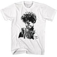thumbnail image 1 of James Brown Jb Microphone White Adult T-Shirt, 1 of 2