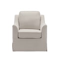 thumbnail image 3 of Wovenbyrd Woodcrest Modern Swivel Armchair, Indoor - Light Brown, 3 of 10