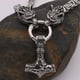 thumbnail image 4 of Collar De Cabeza De Lobo Vikingo De Acero Inoxidable Para Hombres Y Mujeres, Collar De Animal Gótico Nórdico Methold AP005523-00, 4 of 6