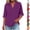 Rose Gold, variant on Hinvhai Womens Cotton Linen Short Sleeve V Neck T Shirts Casual Button up Solid Color Loose Fit Tops Rose Gold XXXXXL