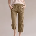 thumbnail image 2 of TZEWGL Comfortable High Waisted Wide Leg Pants For Kids Elastic Trousers Comfy Straight Leg Long Pants With Pockets For Children size 4-5T, 2 of 5