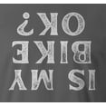 thumbnail image 2 of 9 Crowns Men's  Unisex Graphic Tee Dont Bike Ok Funny  T-shirt (BikeOk-Metal, Large), 2 of 3